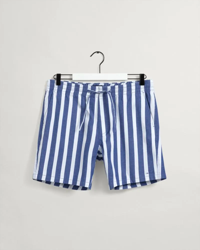 Gant Apparel Mens ALLISTER STRIPE DS LOGO SHORTS 436/COLLEGE BLUE