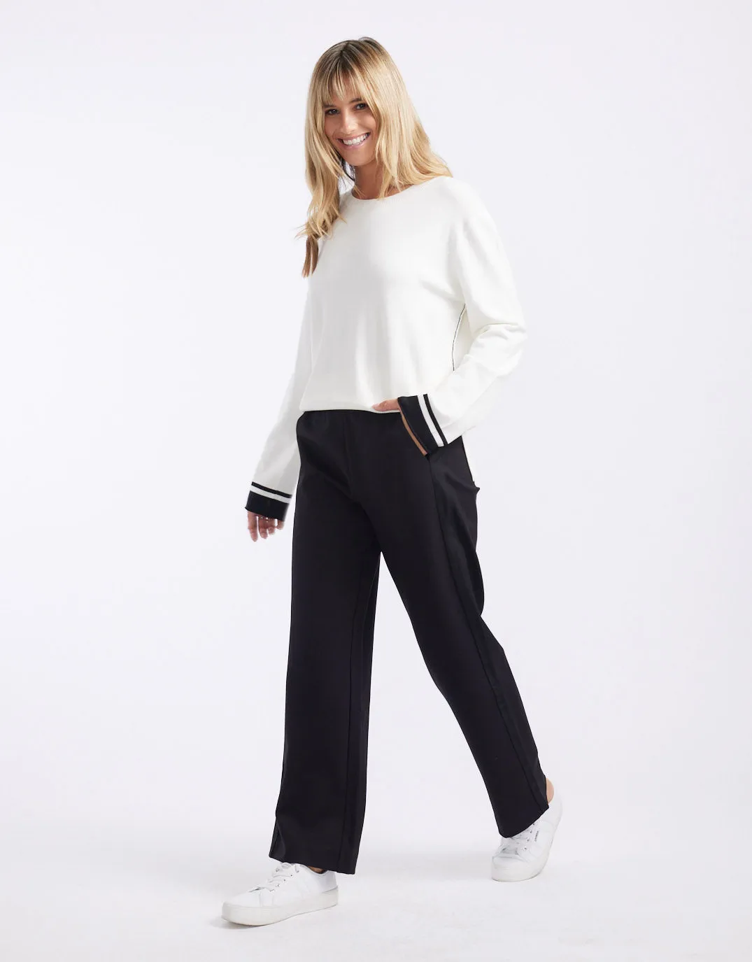 Giselle Lightweight Knit Top - White