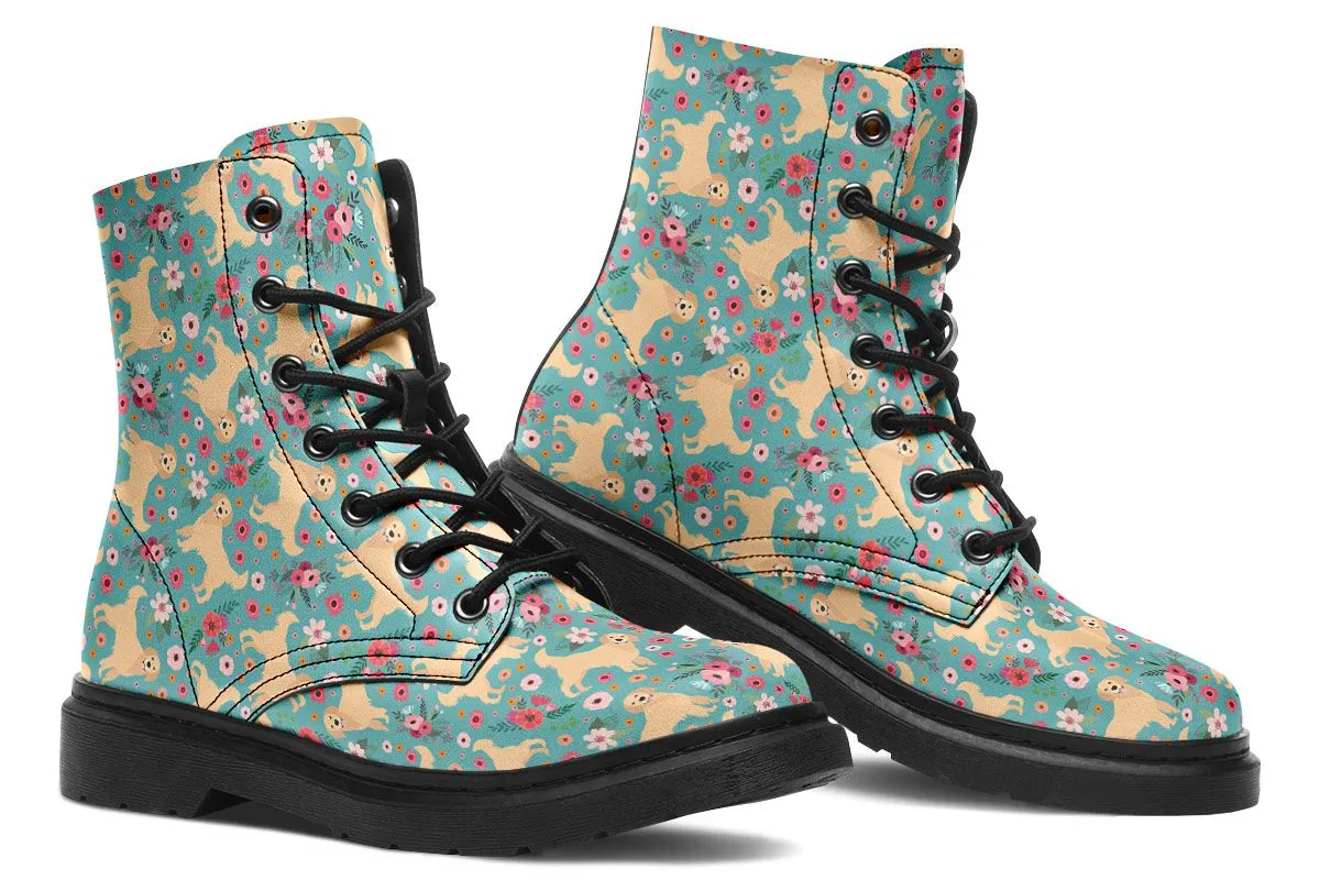Golden Retriever Flower Boots