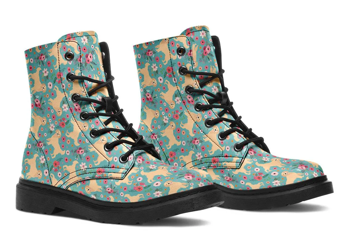 Golden Retriever Flower Boots