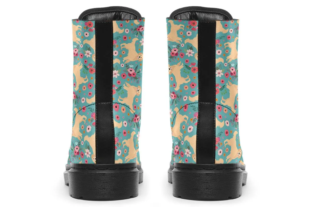 Golden Retriever Flower Boots