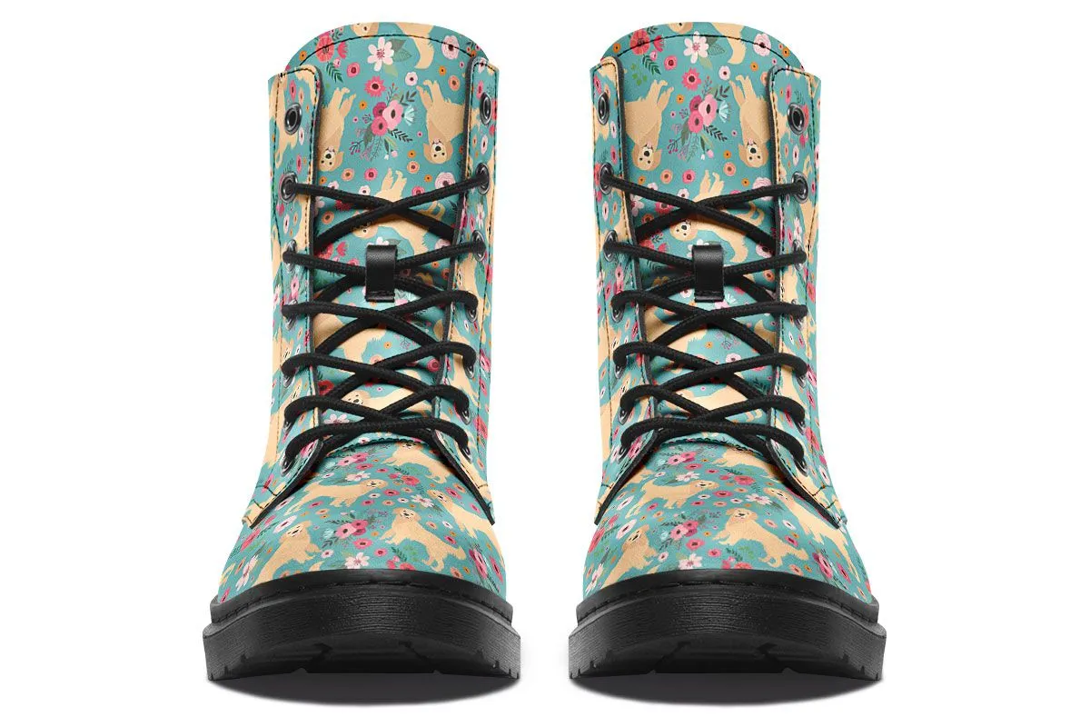 Golden Retriever Flower Boots