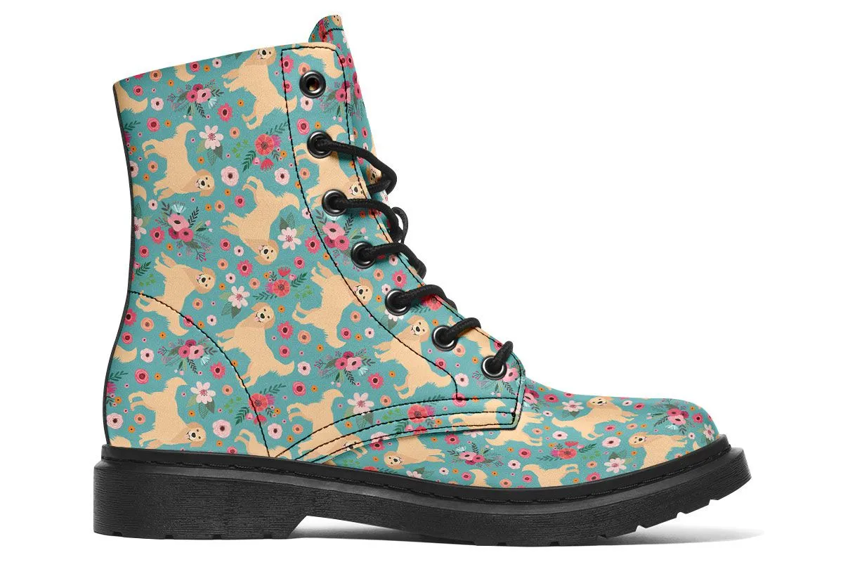 Golden Retriever Flower Boots