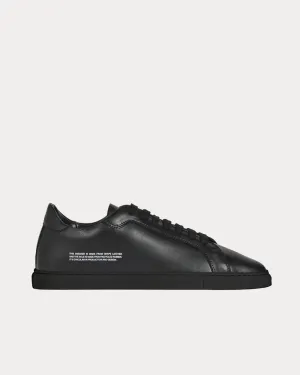 Grape Leather Black Low Top Sneakers