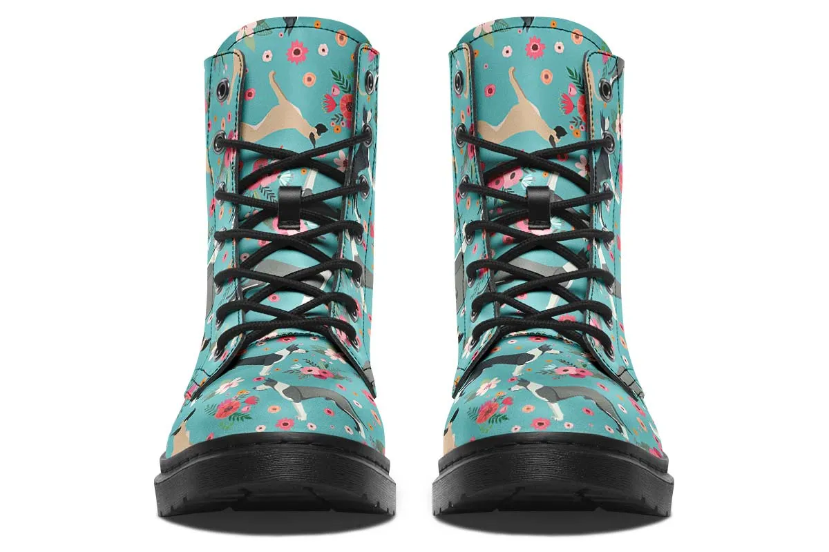 Great Dane Flower Boots