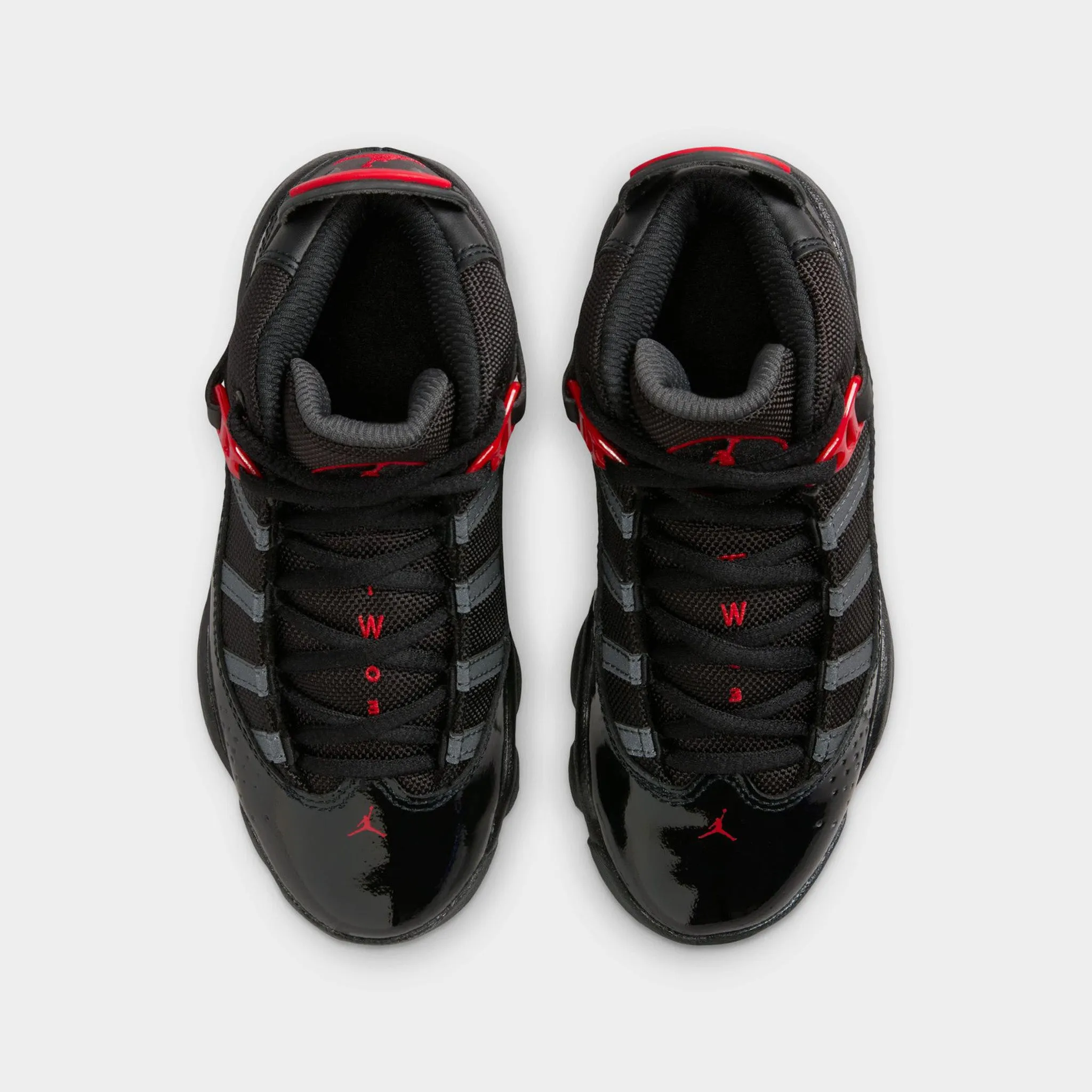 Jordan 6 Rings PS Black / Fire Red - Anthracite
