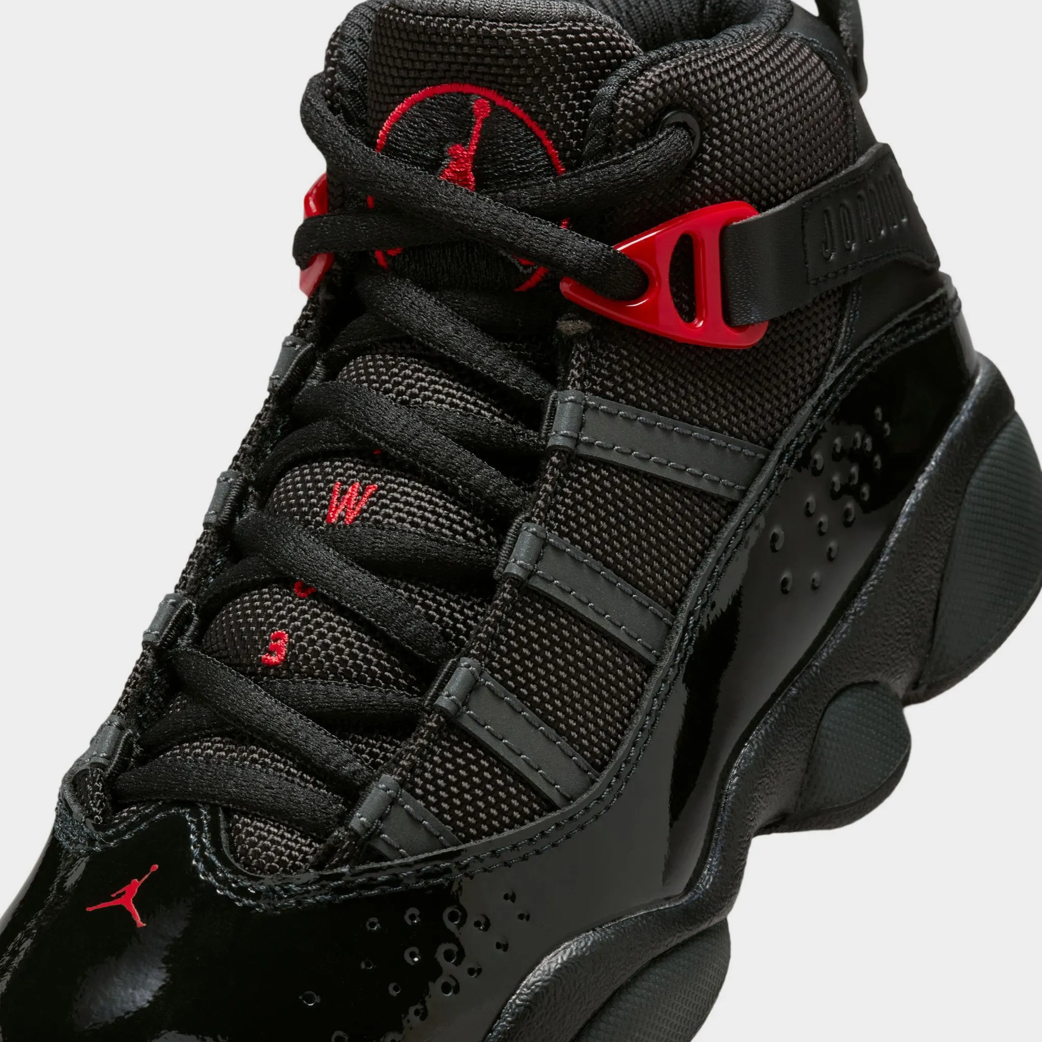 Jordan 6 Rings PS Black / Fire Red - Anthracite