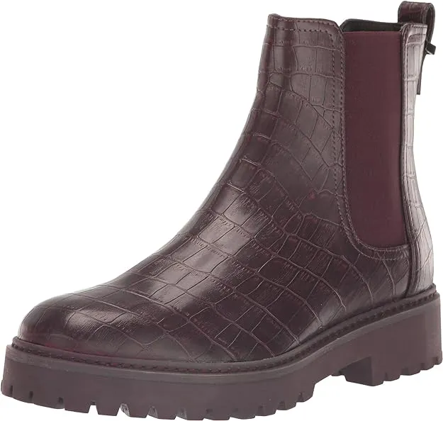 Kenneth Cole Reaction Women's Salt Lug Chelsea Boots  Color Burgundy Size 8M