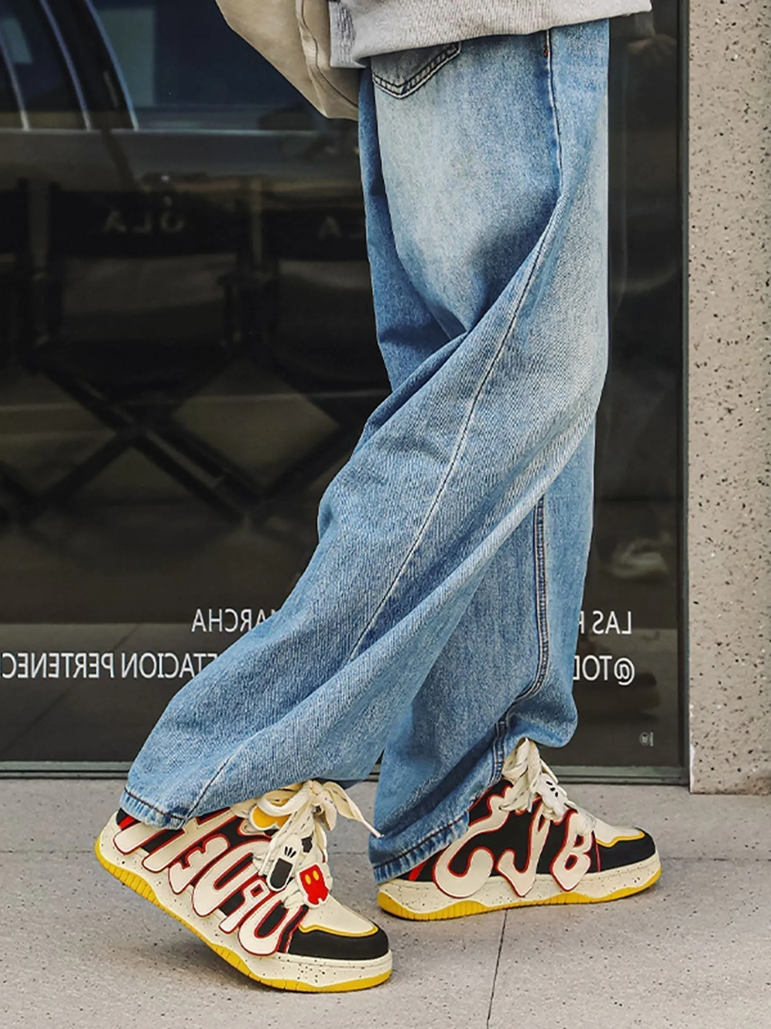 Kicksteria - Design Color Block Letter Shoes