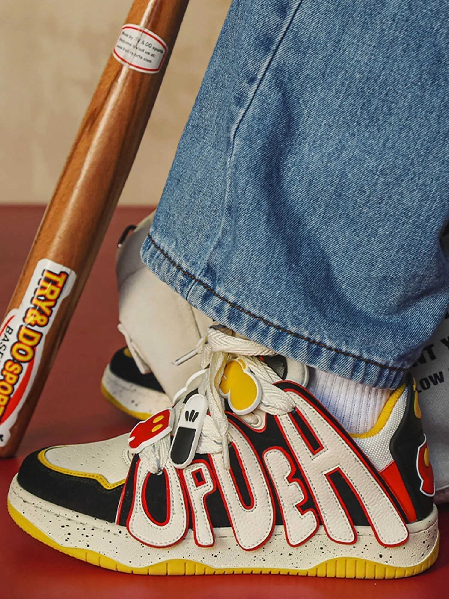 Kicksteria - Design Color Block Letter Shoes