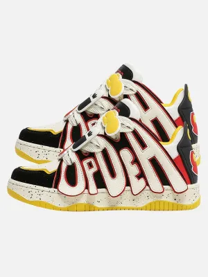 Kicksteria - Design Color Block Letter Shoes