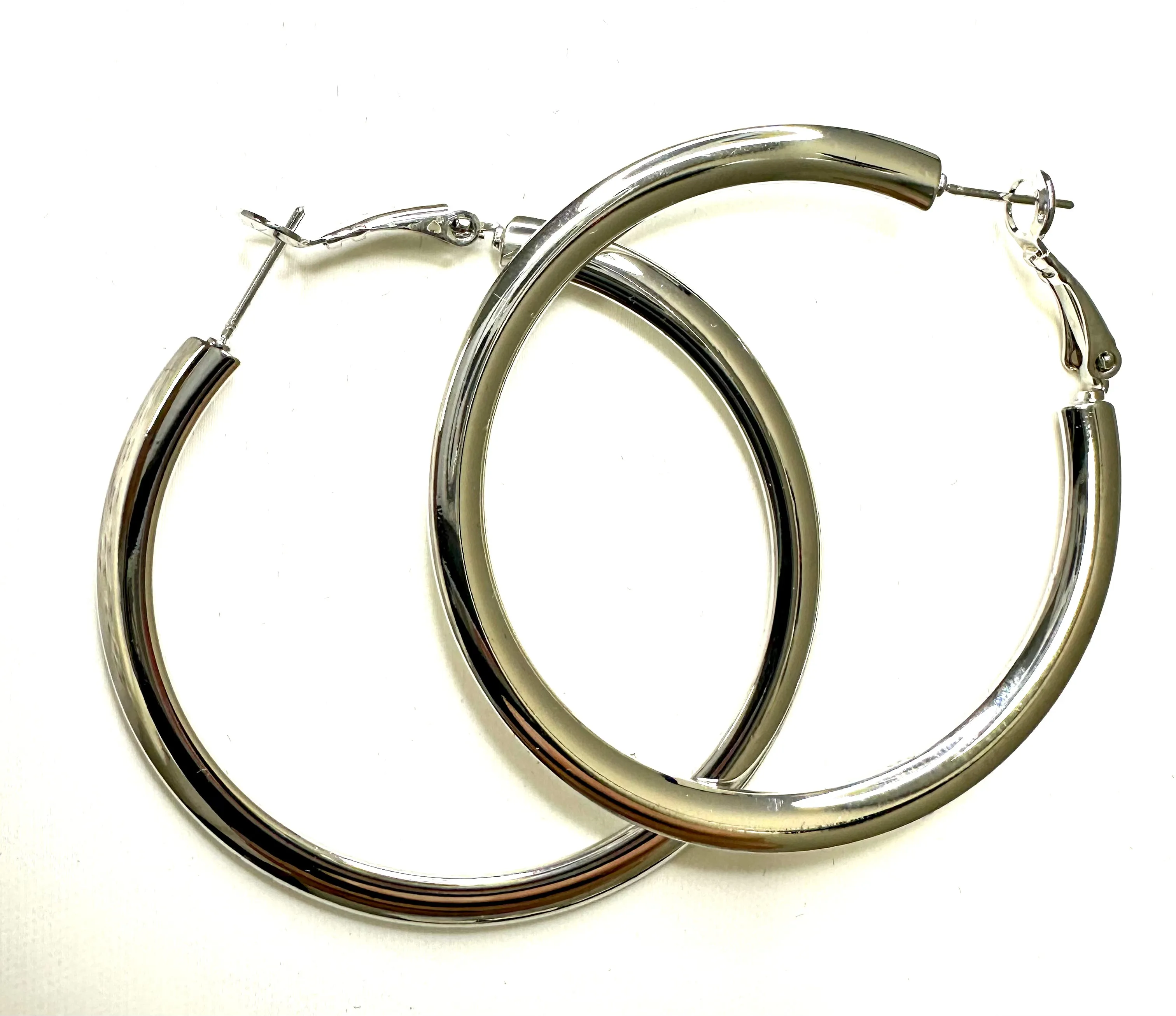 Large Polished Hoop