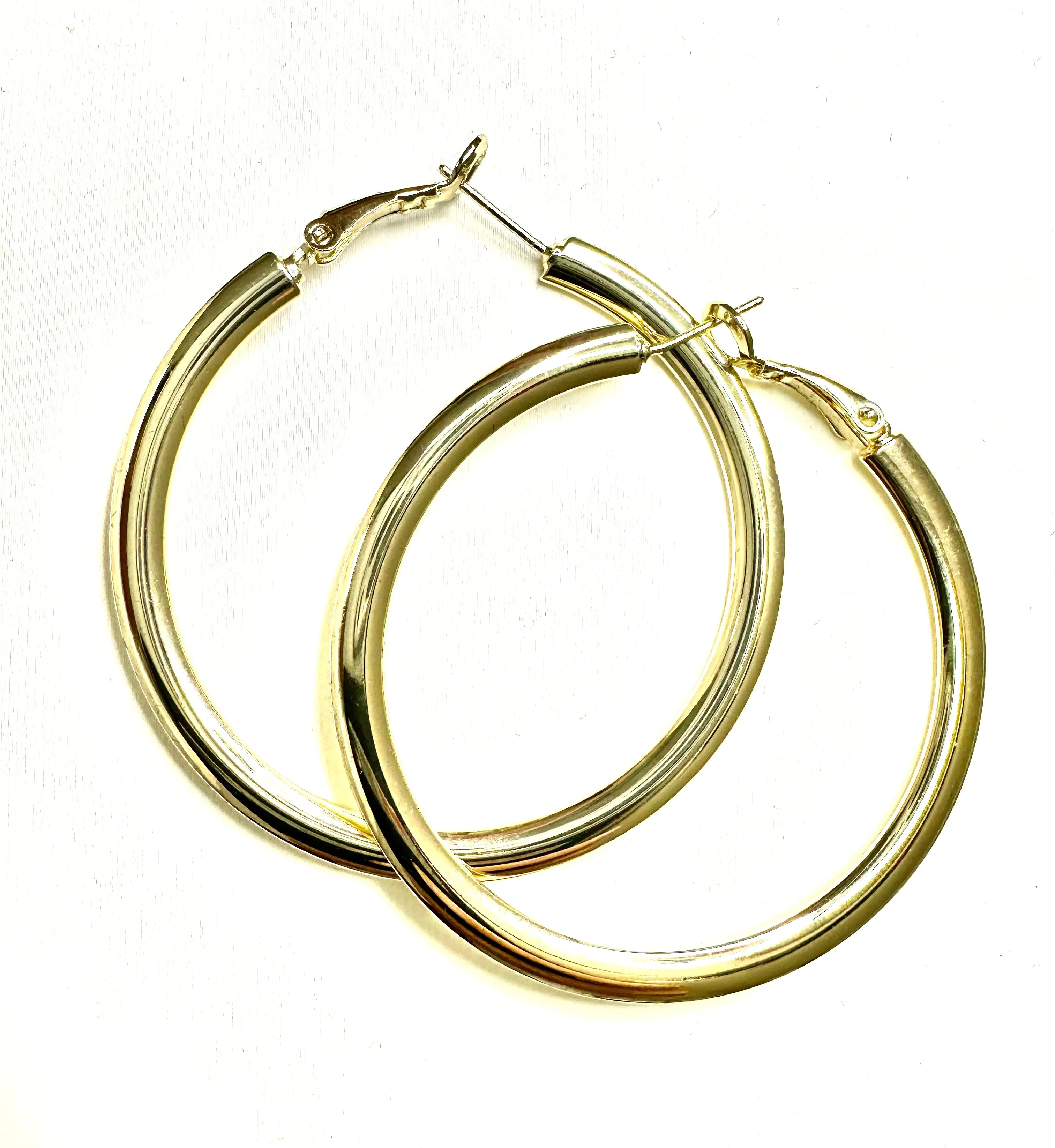 Large Polished Hoop