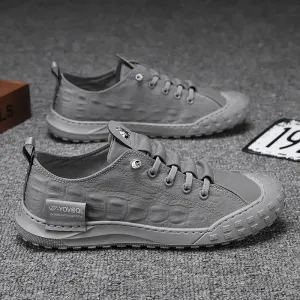 Men Shoes fashion Canvas Loafers Breathable lace up comfortable