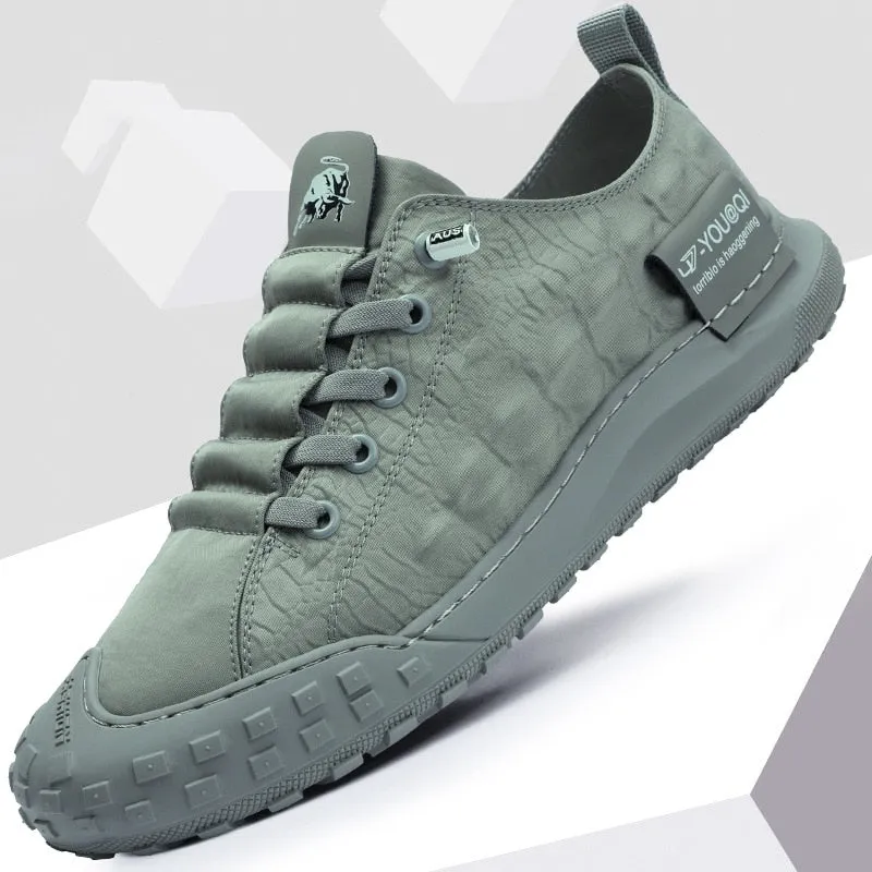 Men Shoes fashion Canvas Loafers Breathable lace up comfortable