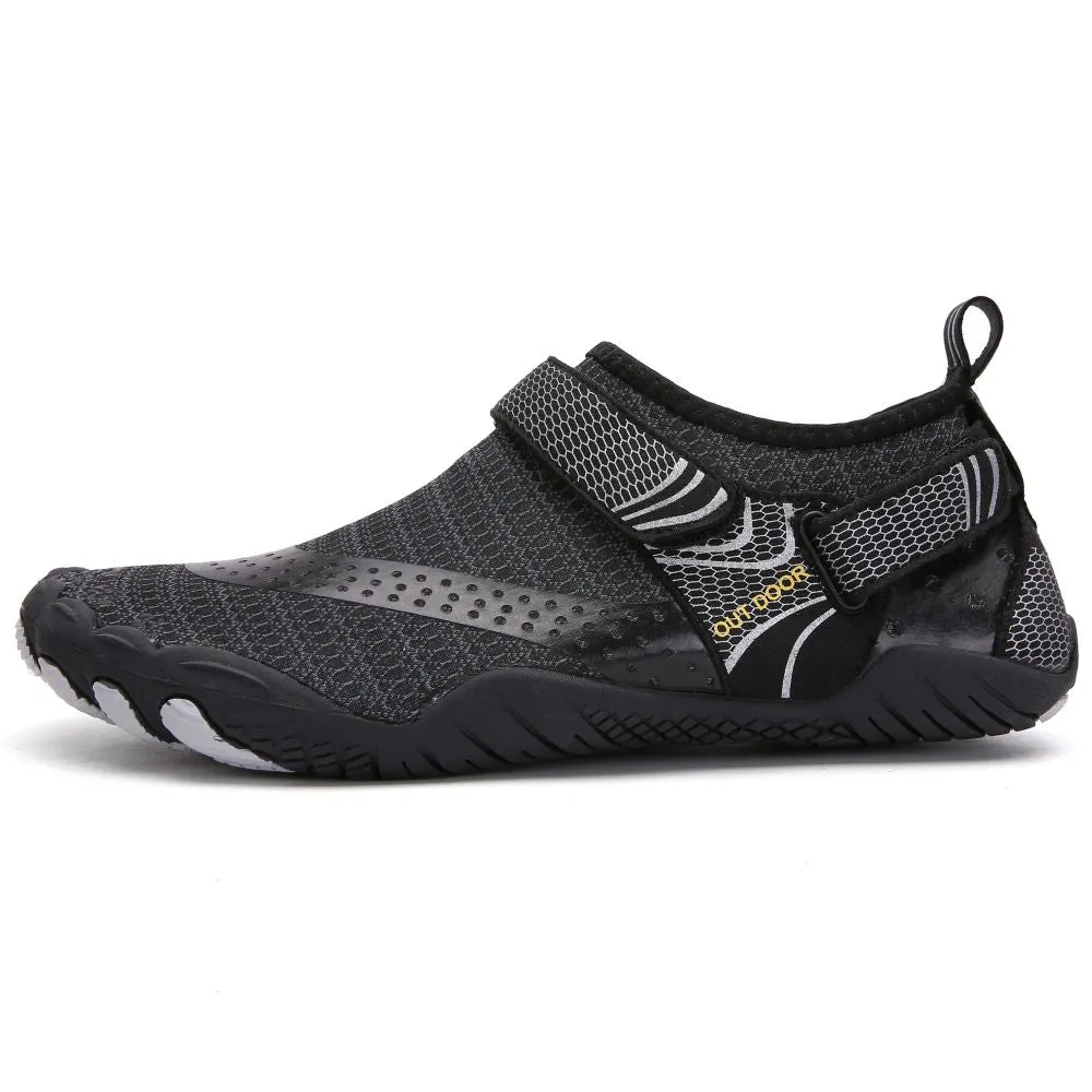 Men’s & Women’s Water Shoes Barefoot Quick Dry Aqua Sports - Black Size EU42 = US8