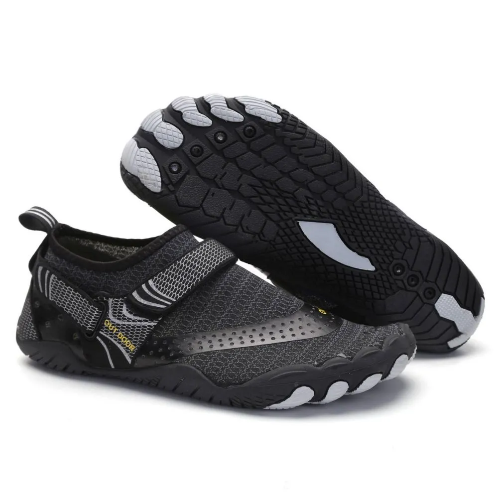 Men’s & Women’s Water Shoes Barefoot Quick Dry Aqua Sports - Black Size EU42 = US8