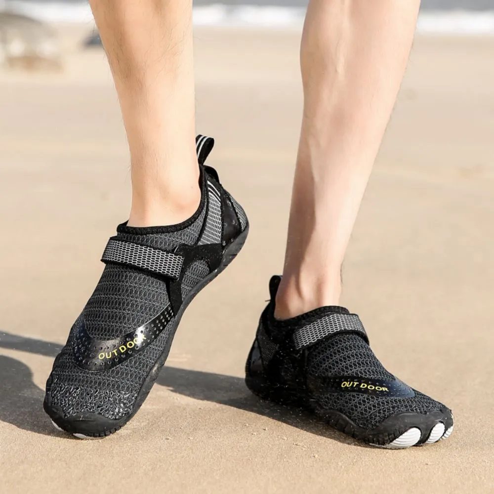 Men’s & Women’s Water Shoes Barefoot Quick Dry Aqua Sports - Black Size EU42 = US8