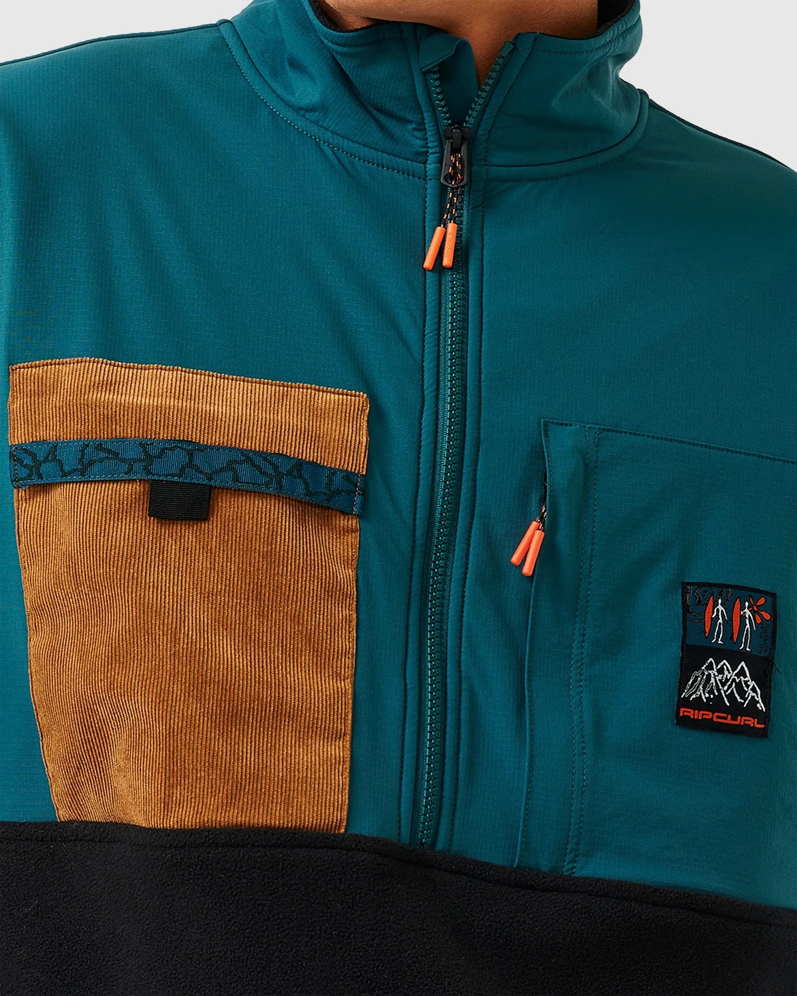 MENS ANTI SERIES JOURNEY ZIP CREW