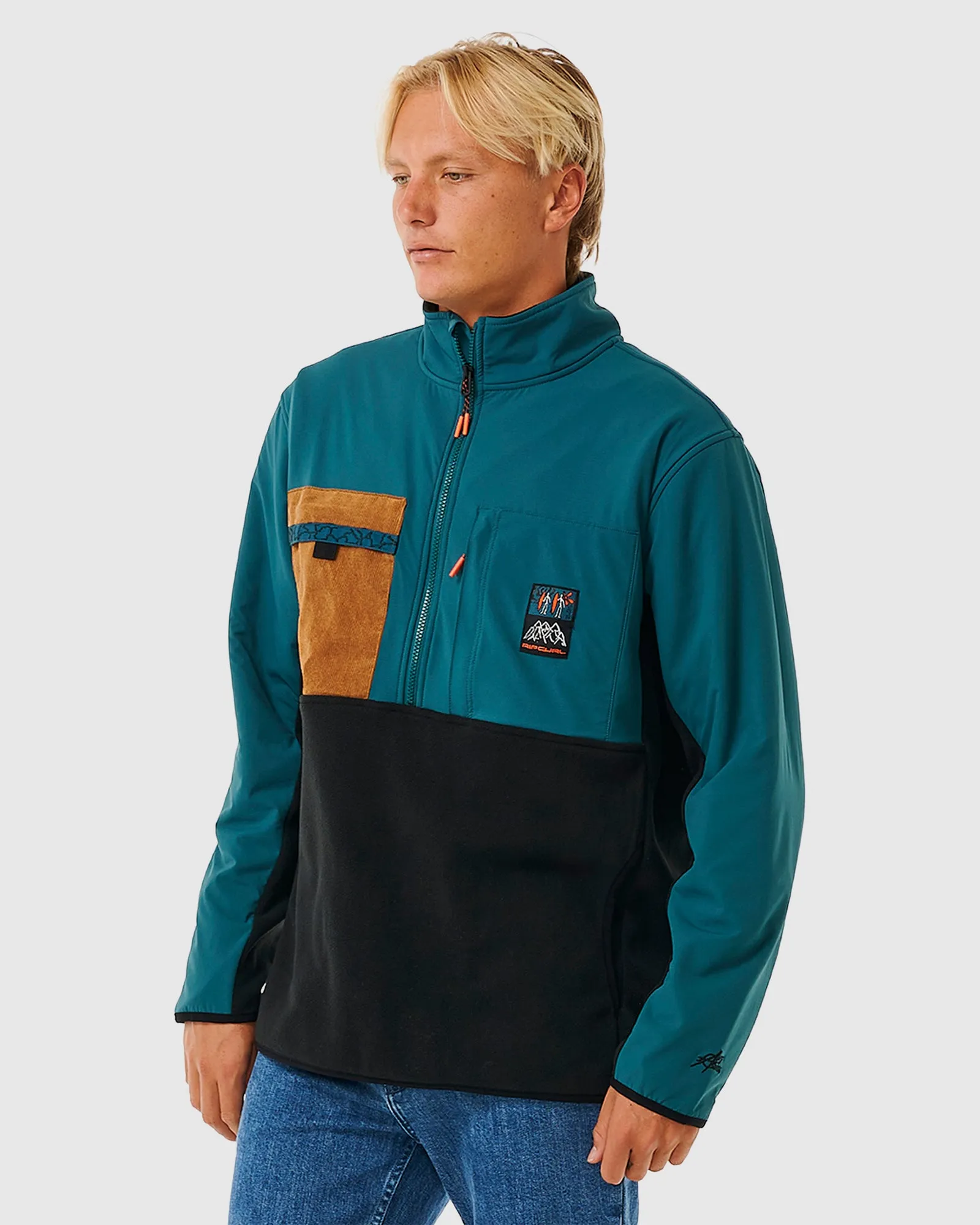 MENS ANTI SERIES JOURNEY ZIP CREW