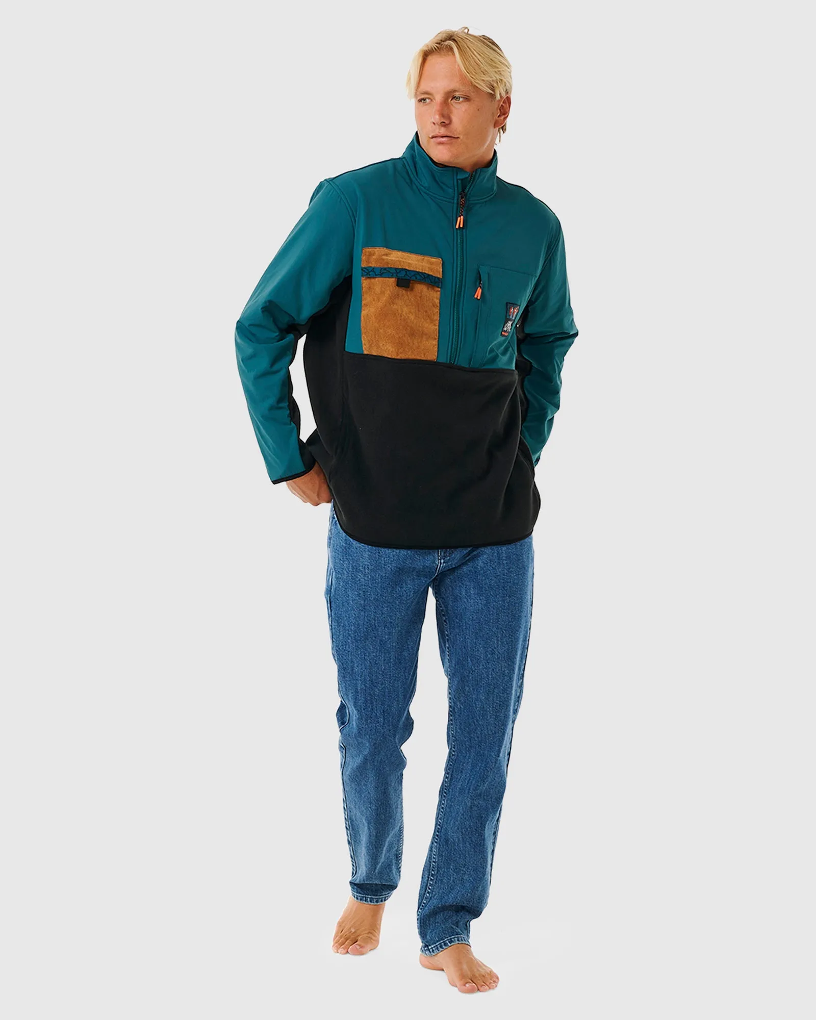 MENS ANTI SERIES JOURNEY ZIP CREW