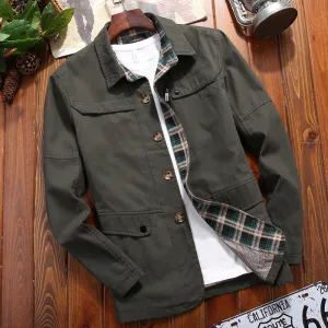 Men's Mid-Length Windbreaker Business Casual Jacket
