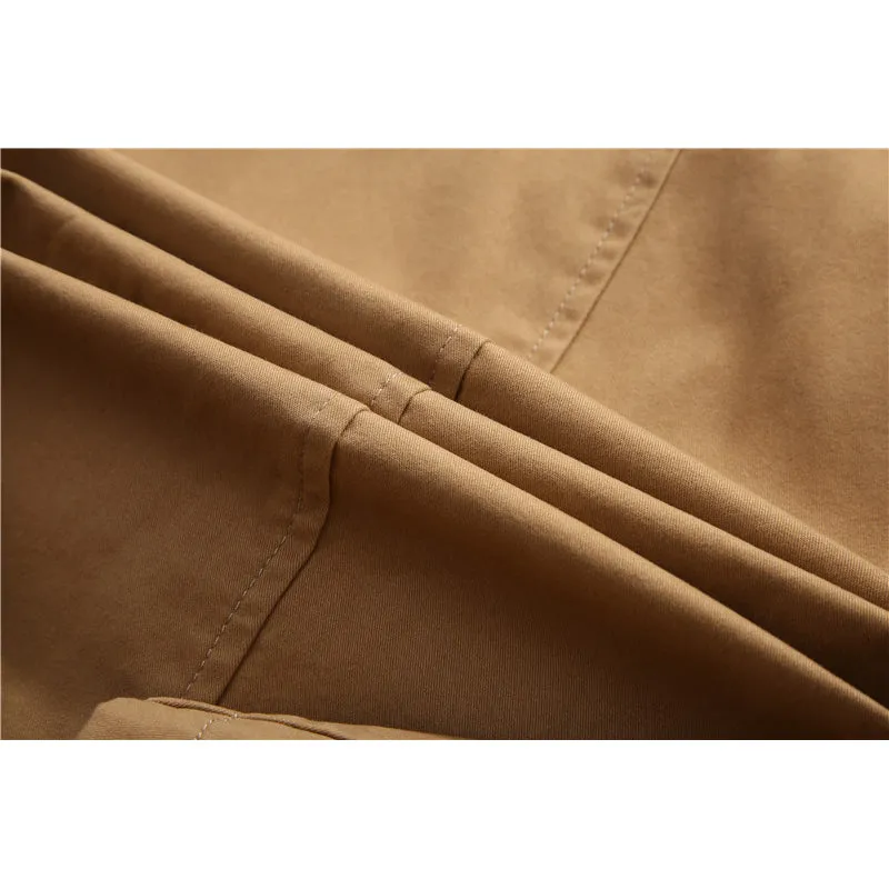 Men's Mid-Length Windbreaker Business Casual Jacket