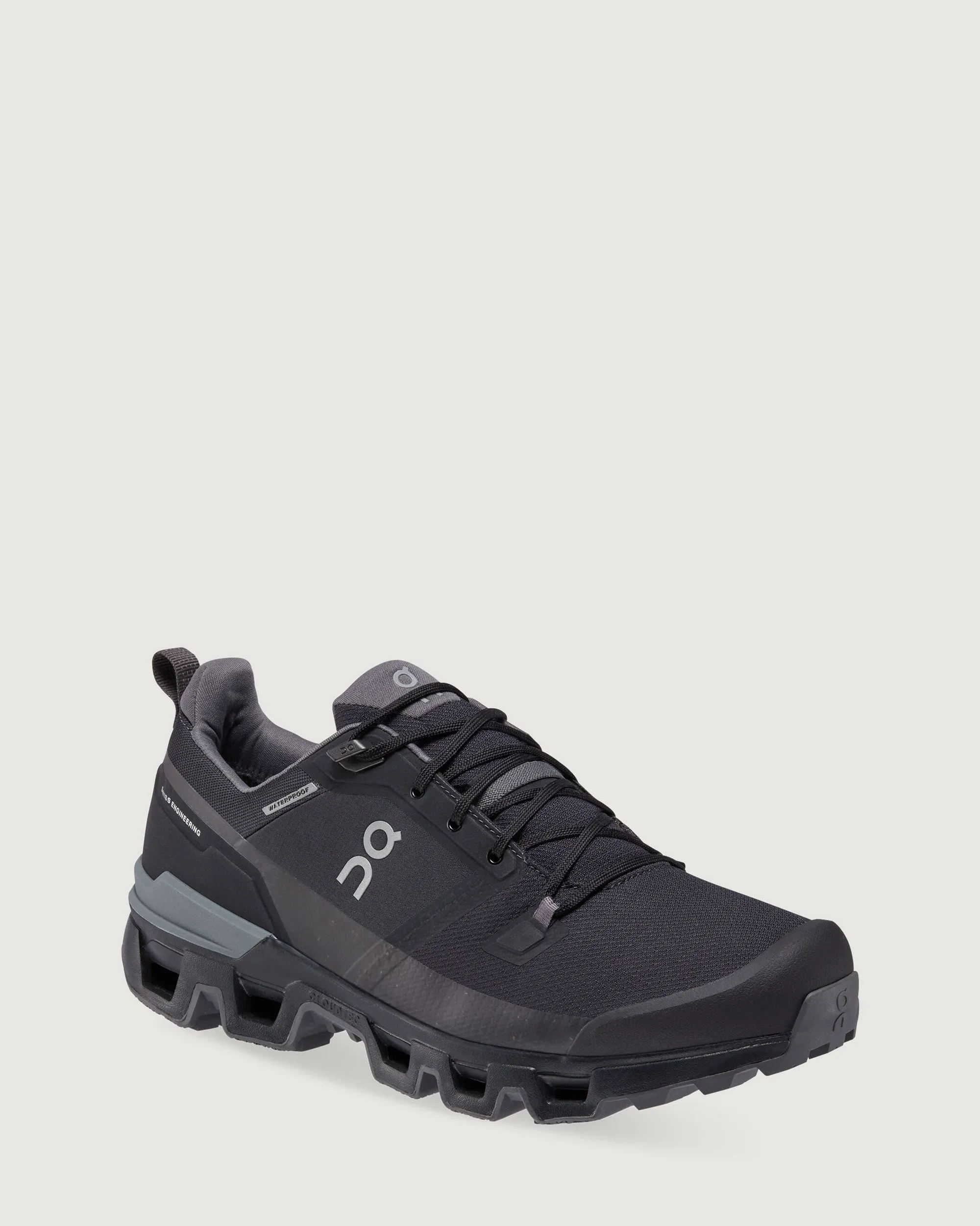 Men's On Running Cloudwander Waterproof Hiking Shoes - Black/Eclipse