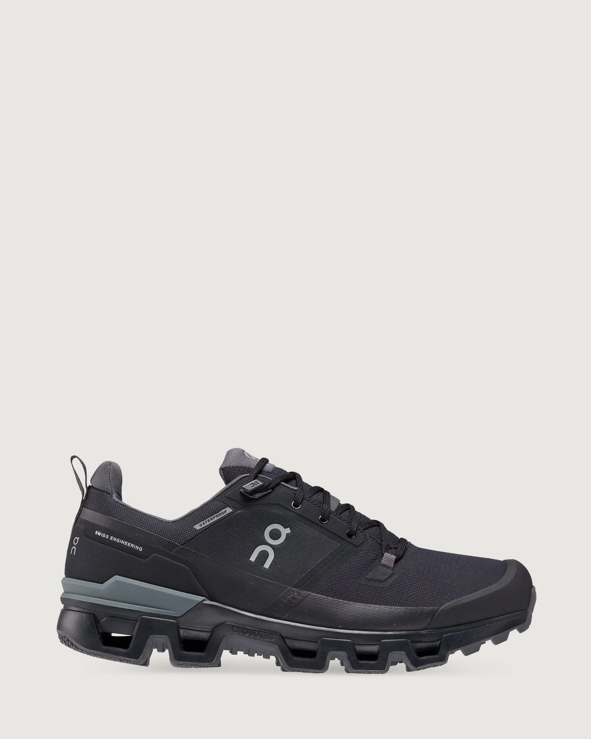 Men's On Running Cloudwander Waterproof Hiking Shoes - Black/Eclipse
