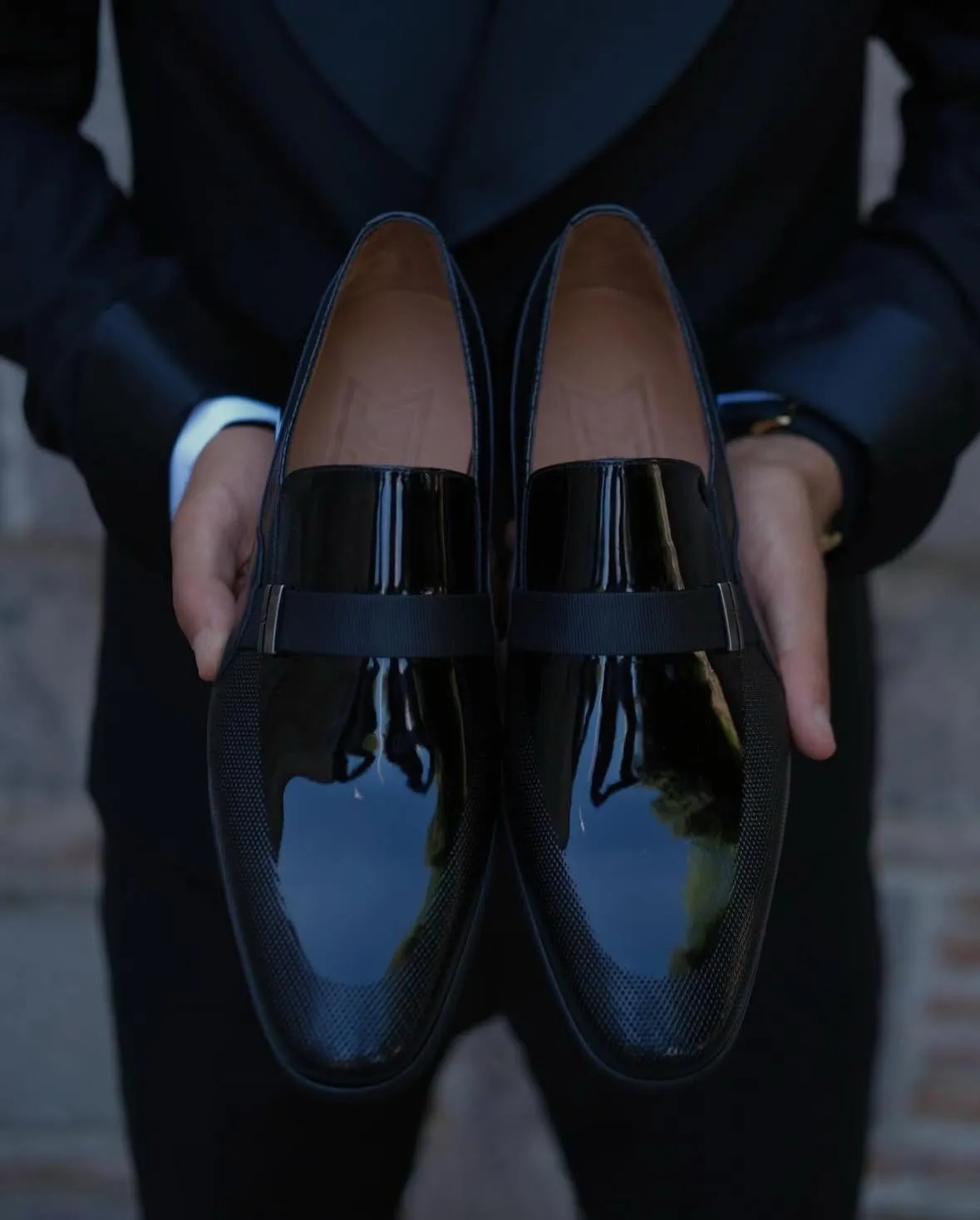 Men’s Patent Leather Tuxedo Loafers – Sleek, Comfortable & Formal | Bay Area