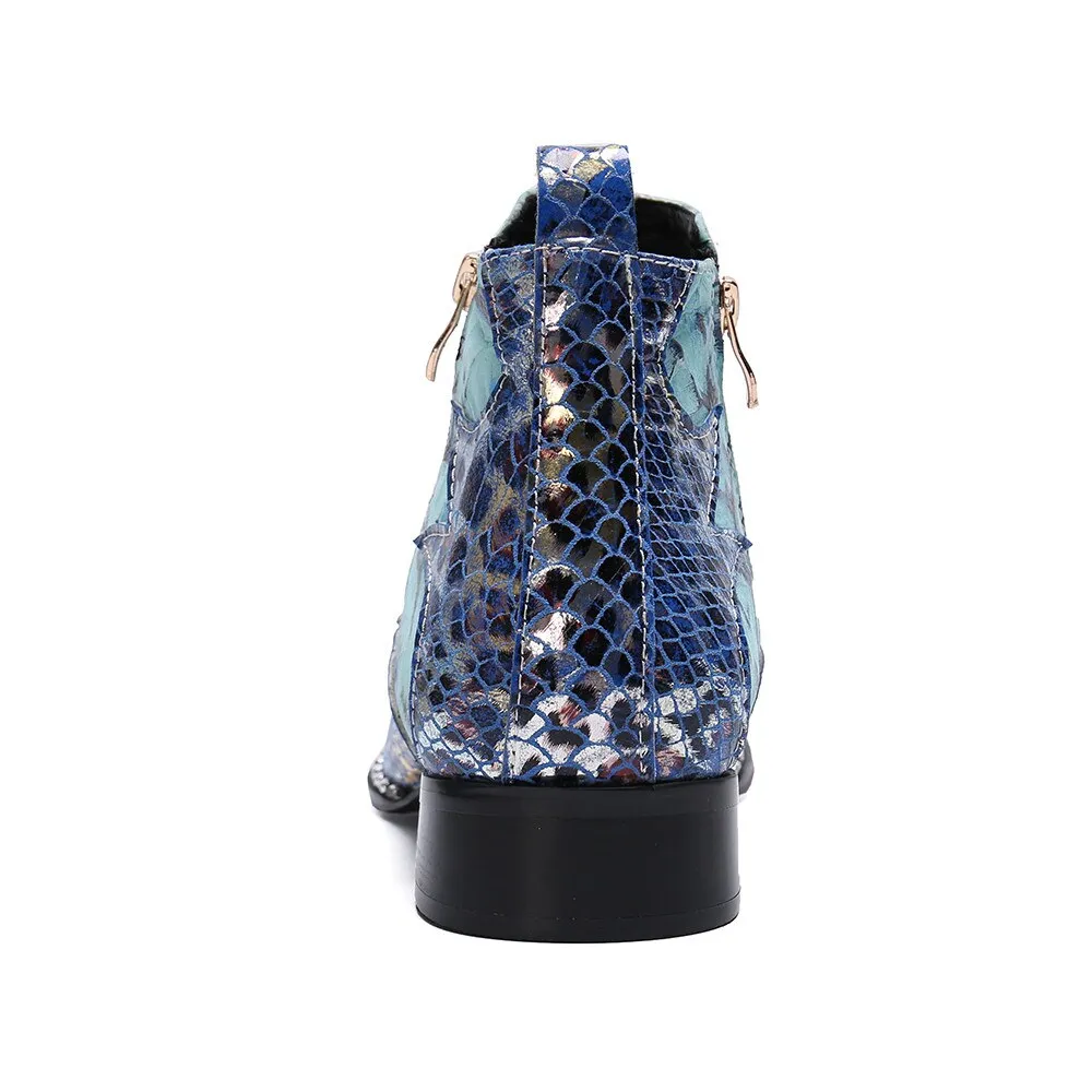 Midnight Mirage Ankle Boots