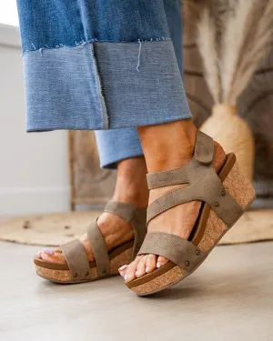 NEW! Very G Casper 2 Wedge Sandals - Tan