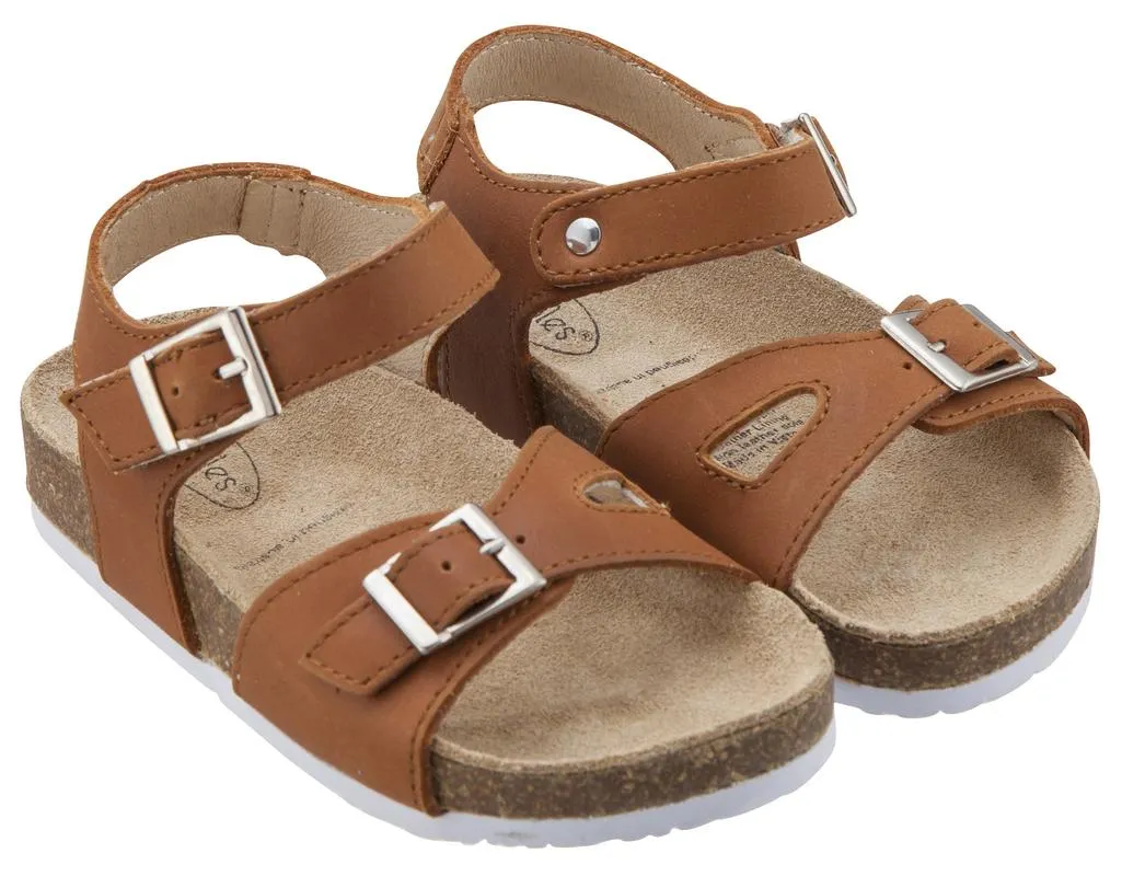 Old Soles Girl's Tan Retreat Leather Sandals