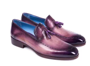 Paul Parkman Men's Tassel Loafer Purple