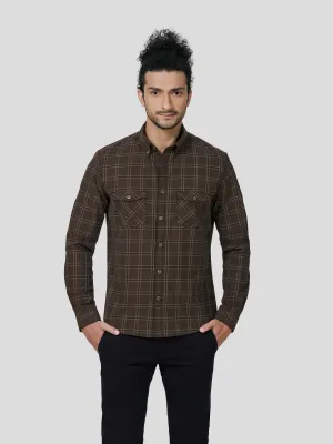 Perseverance Button Down Untuck Check Shirt