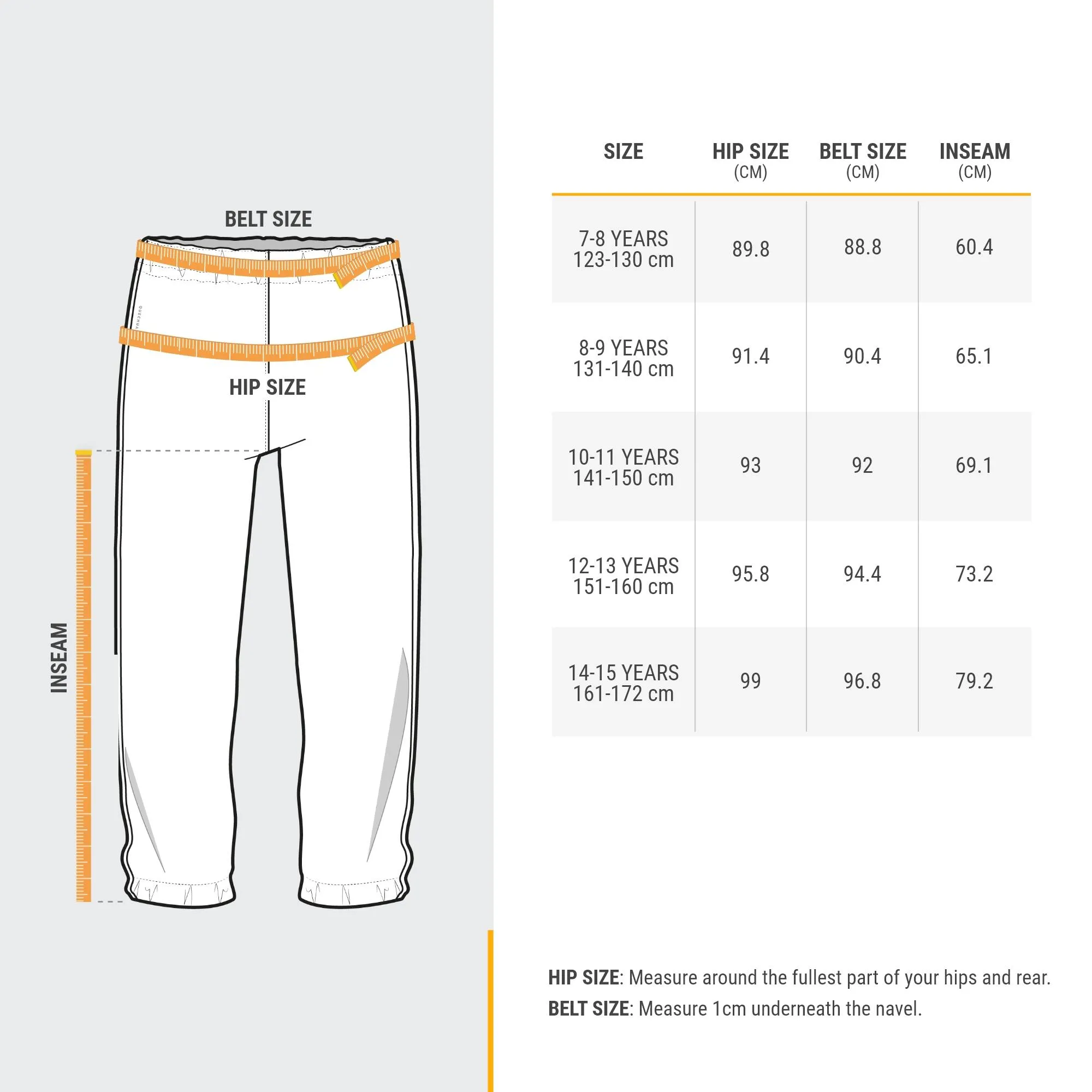 Quechua Kids MH100 Waterproof Hiking Overpants  Ages 715