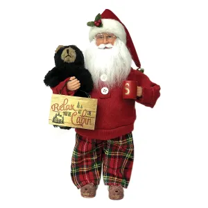 Relax at the Cabin - 15" Santa