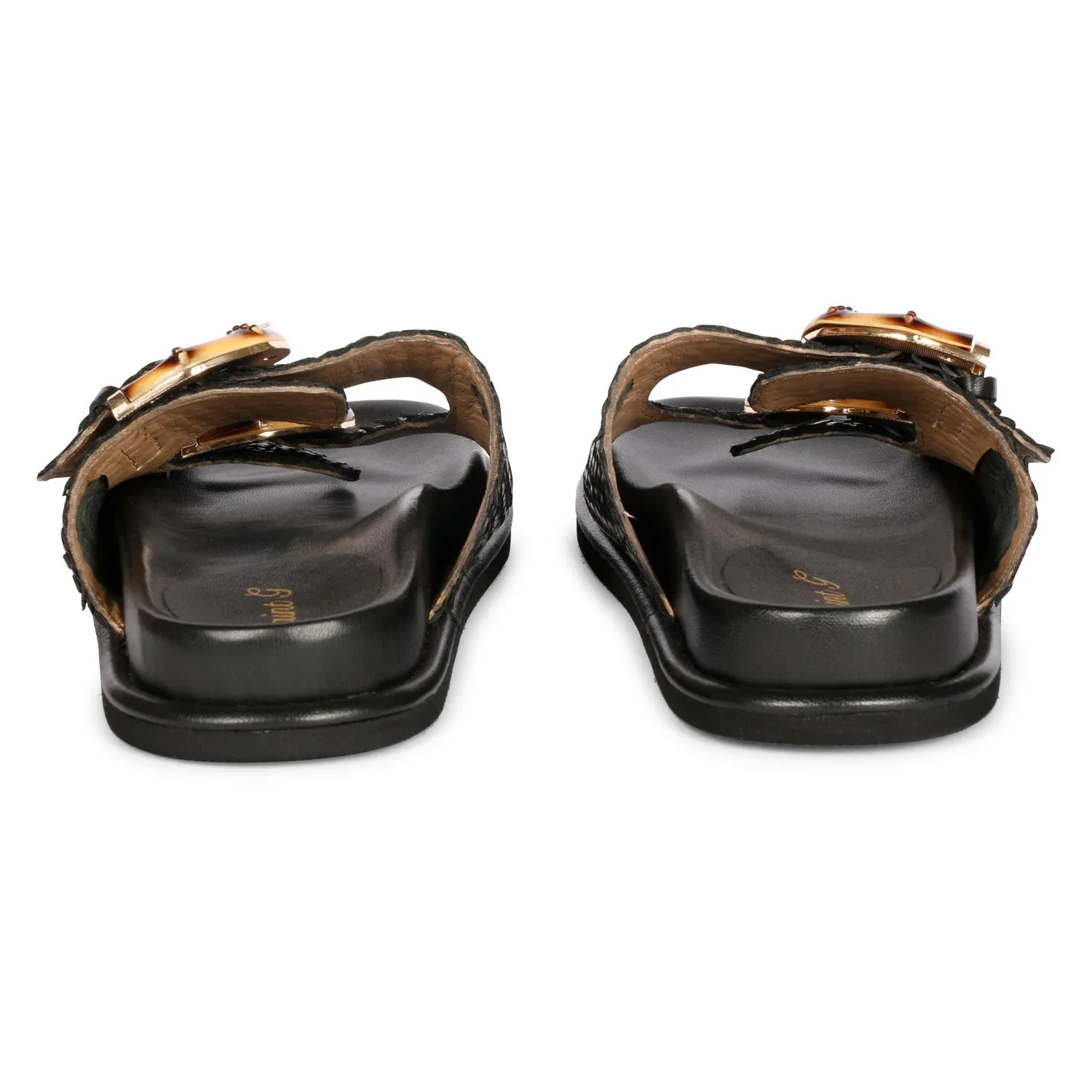 Saint G - Venice Flat Sandals Footwear - Black