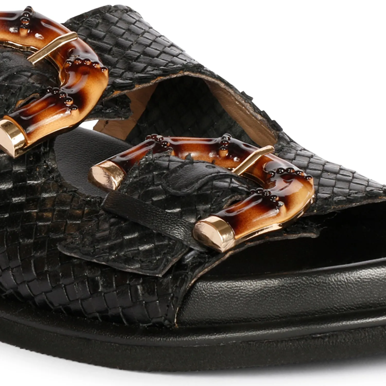 Saint G - Venice Flat Sandals Footwear - Black