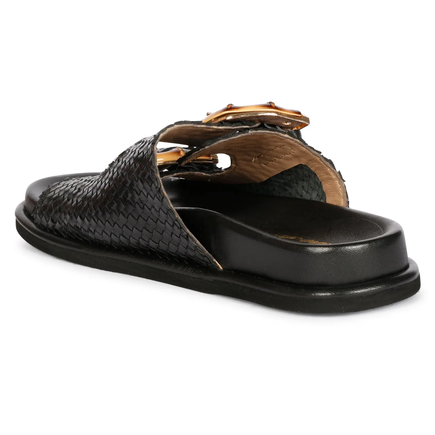 Saint G - Venice Flat Sandals Footwear - Black