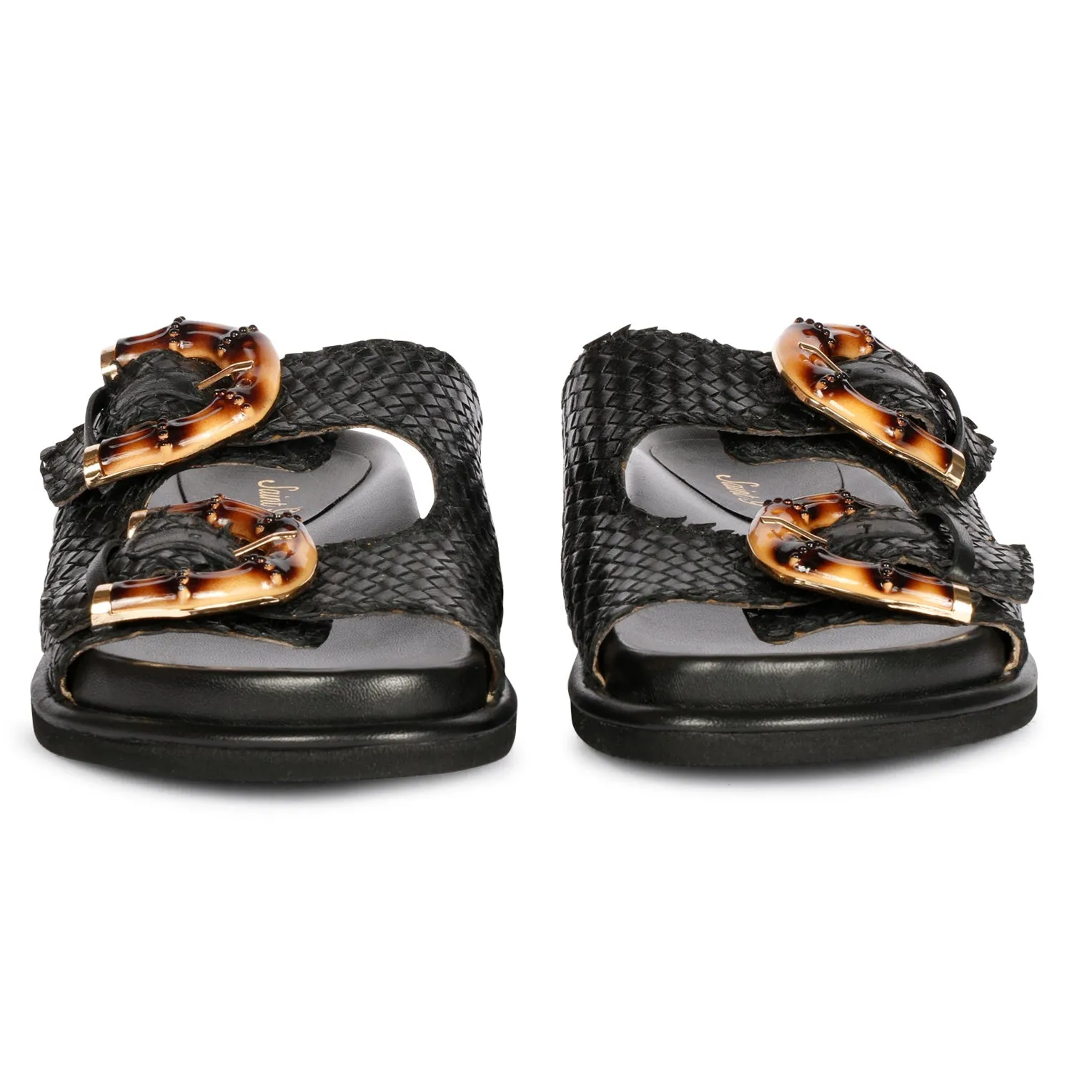 Saint G - Venice Flat Sandals Footwear - Black