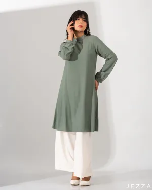 Simple Long Top In Soft Viscose Cotton 50993