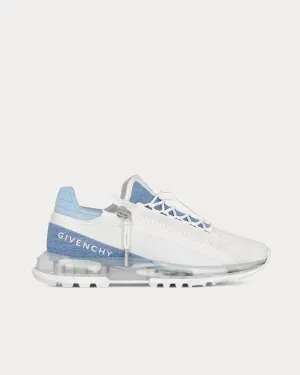 Spectre Runner Synthetic Leather & Denim White /  Denim Blue Low Top Sneakers