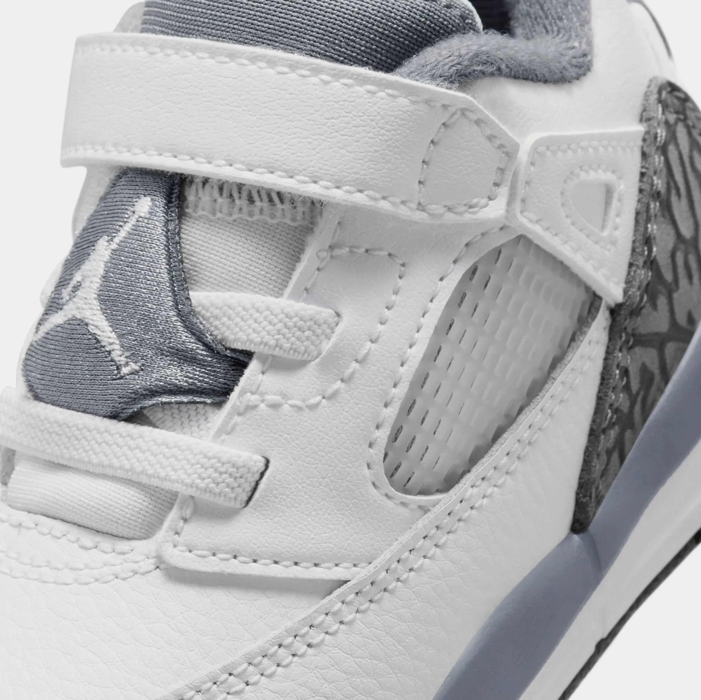 Spizike Low Infant Toddler Basketball Shoes (White/Anthracite/Wolf Grey/Cool Grey)