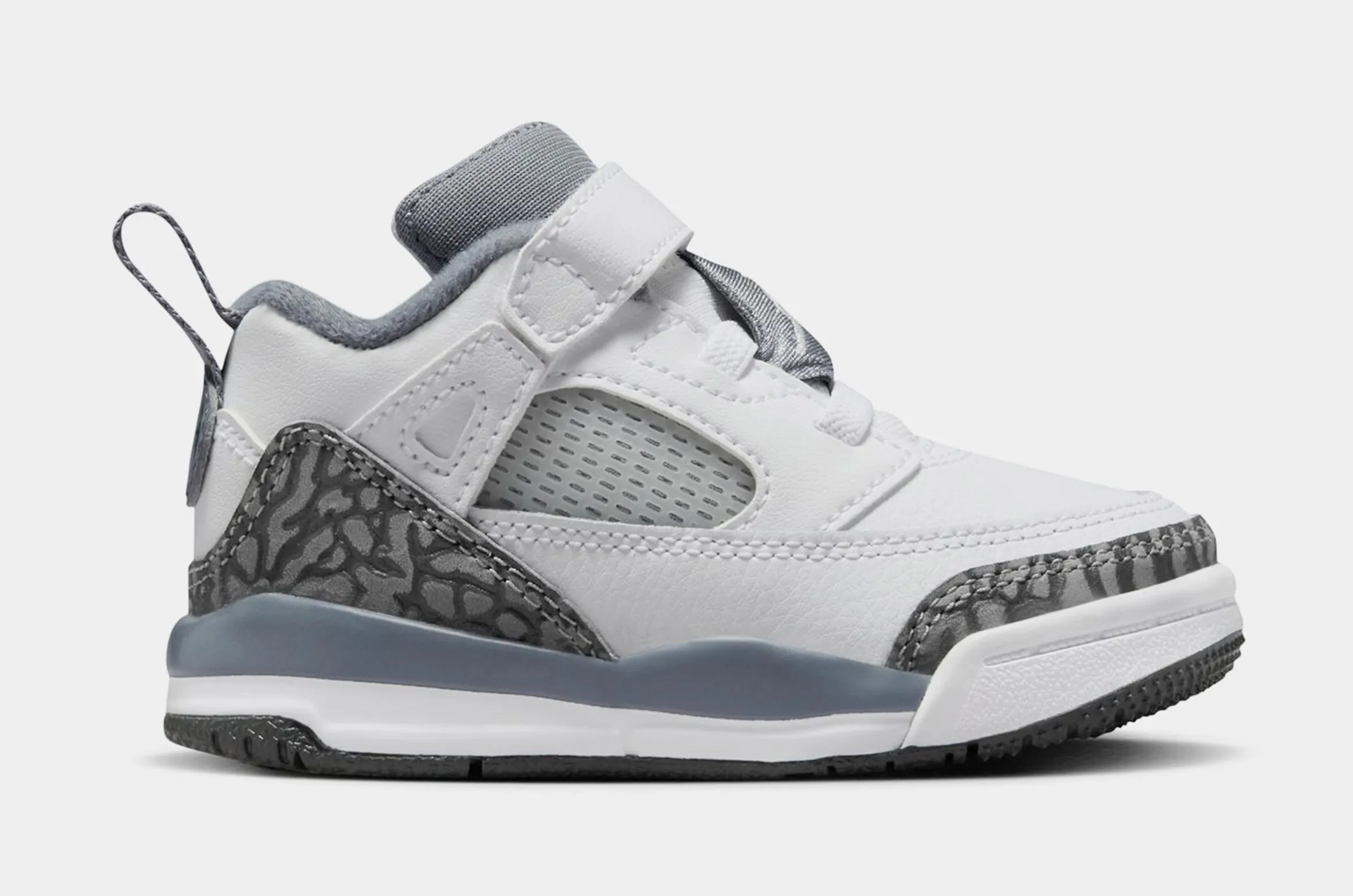 Spizike Low Infant Toddler Basketball Shoes (White/Anthracite/Wolf Grey/Cool Grey)