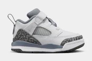 Spizike Low Infant Toddler Basketball Shoes (White/Anthracite/Wolf Grey/Cool Grey)