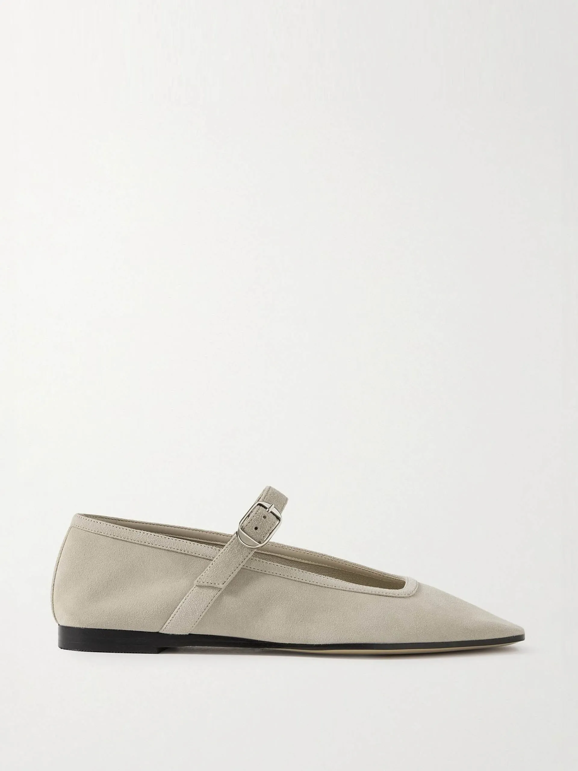 Suede Mary Jane ballet flats