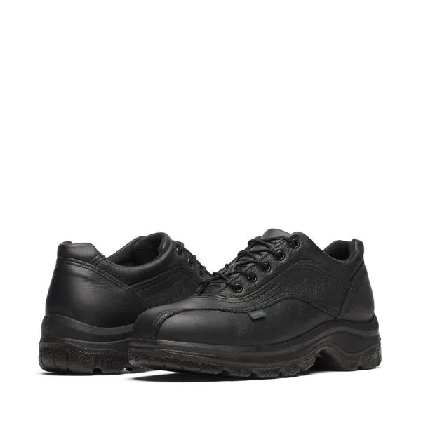 Thorogood Men's Soft Streets Series Black Double Track Oxford Polishable Work Shoe