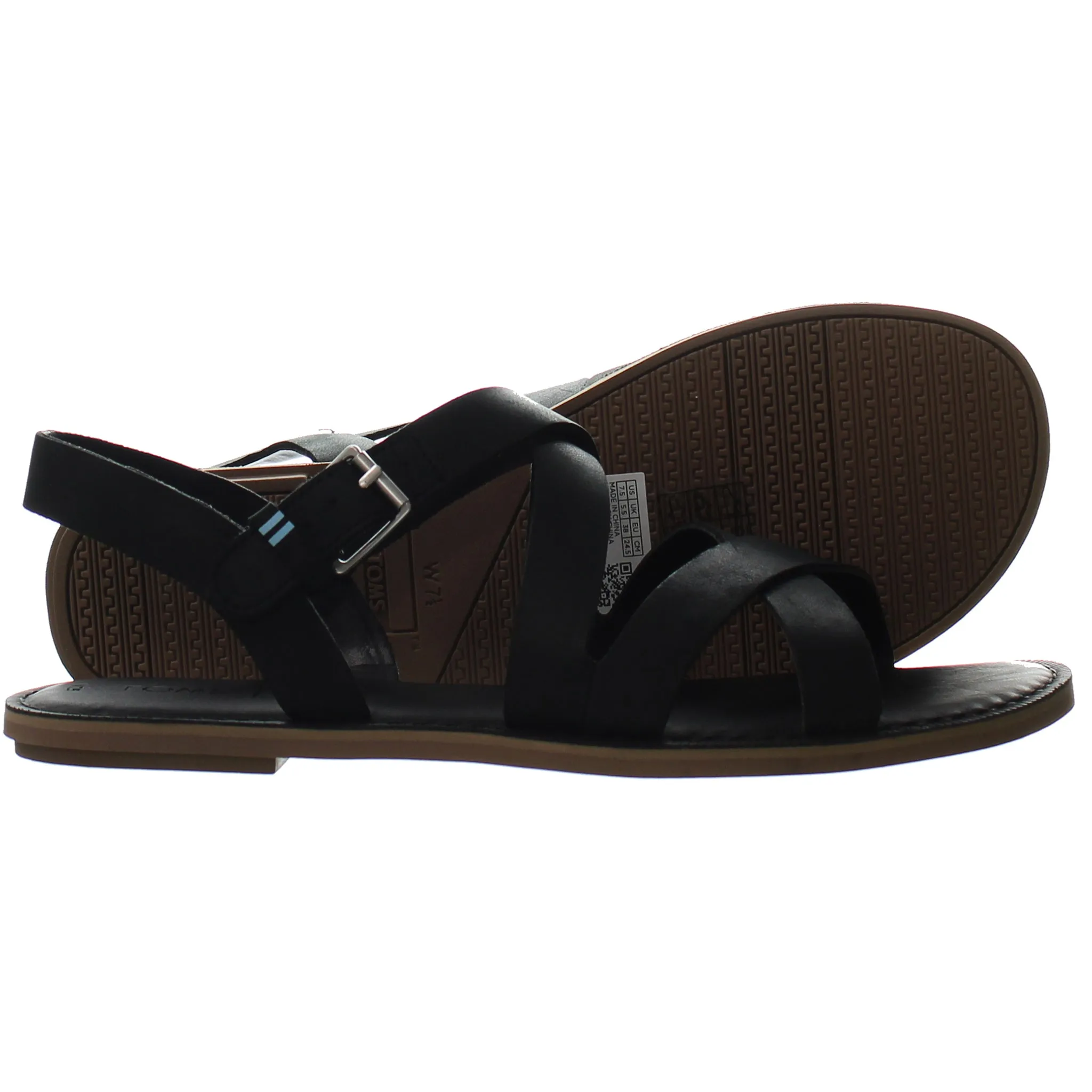 Toms Sicily Womens Black Sandals