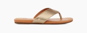 UGG Womens Carey Flip Flop - Gold Metallic